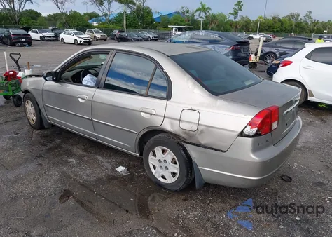 2003 Honda Civic Lx from USA, damaged, VIN 2HGES16543H512368